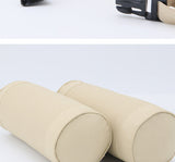 Leather Cylindrical Car Seat Pillow – Neck Support Cushion