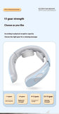 EMS Electric Neck Massager with Heat Therapy – USB Rechargeable Cervical Pain Relief Device