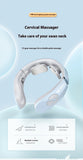 EMS Electric Neck Massager with Heat Therapy – USB Rechargeable Cervical Pain Relief Device