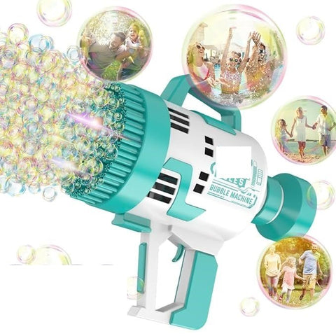 Rocket Bubble Blaster – 48-Hole Bubble Machine for Kids