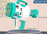 Rocket Bubble Blaster – 48-Hole Bubble Machine for Kids