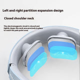 EMS Electric Neck Massager with Heat Therapy – USB Rechargeable Cervical Pain Relief Device