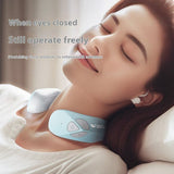 EMS Electric Neck Massager with Heat Therapy – USB Rechargeable Cervical Pain Relief Device